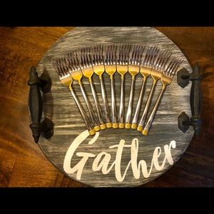 Gorham silver plate dessert forks